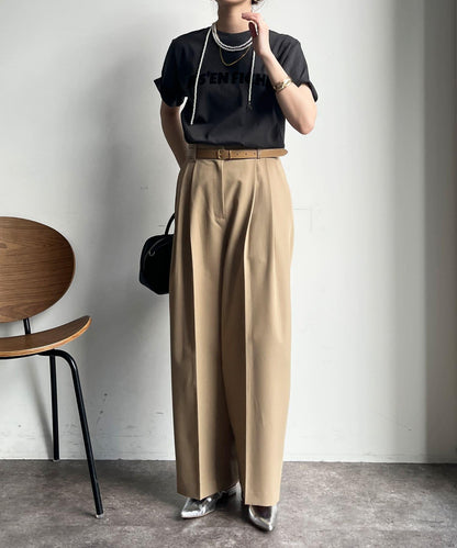 JES'EN FICHE絨布LOGO T恤