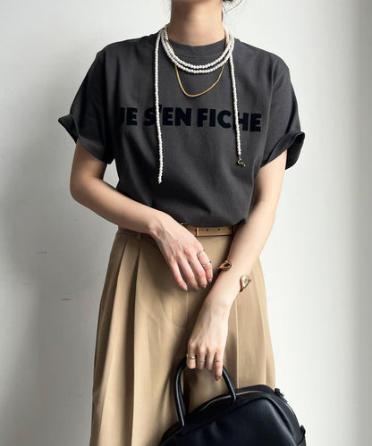 JES'EN FICHE絨布LOGO T恤