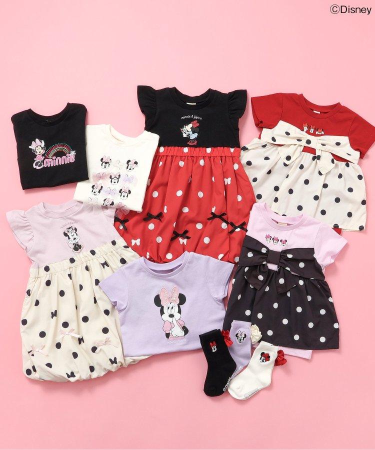 《迪士尼》卡通角色米妮混搭T恤