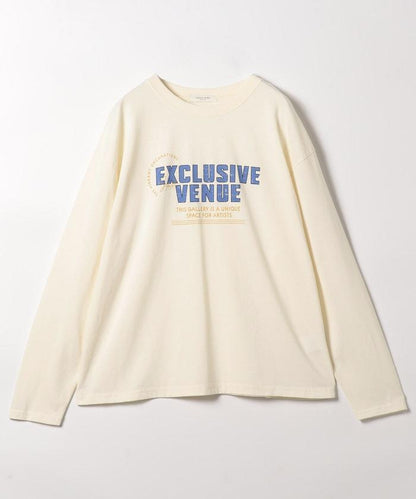 【套裝商品】蕾絲疊層 印花長袖T-shirt
