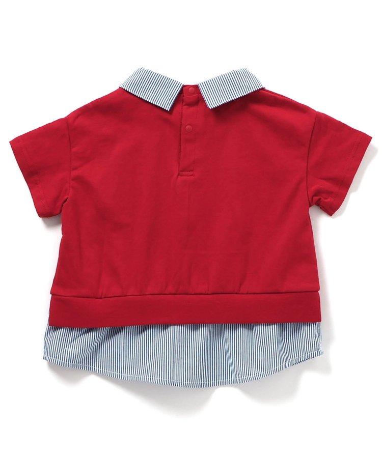 【連衣裙】襯衫圖案印花T恤