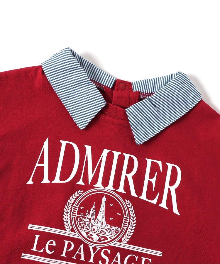 【連衣裙】襯衫圖案印花T恤