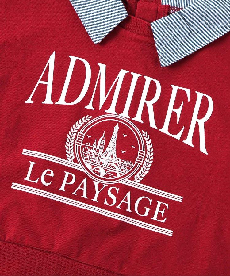 【連衣裙】襯衫圖案印花T恤