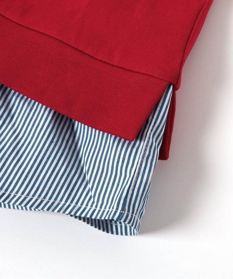 【連衣裙】襯衫圖案印花T恤