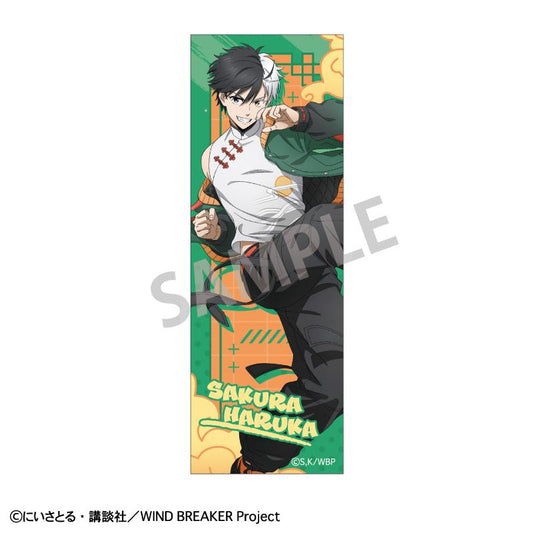 《防風少年》_長方形罐徽章 櫻花 遙 中國動作