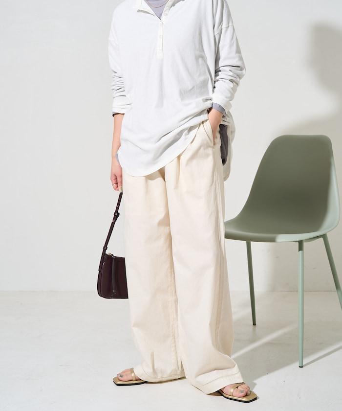 印度風格階梯賽褶皺休閒褲（可搭配套裝）