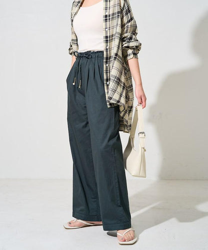 印度風格階梯賽褶皺休閒褲（可搭配套裝）