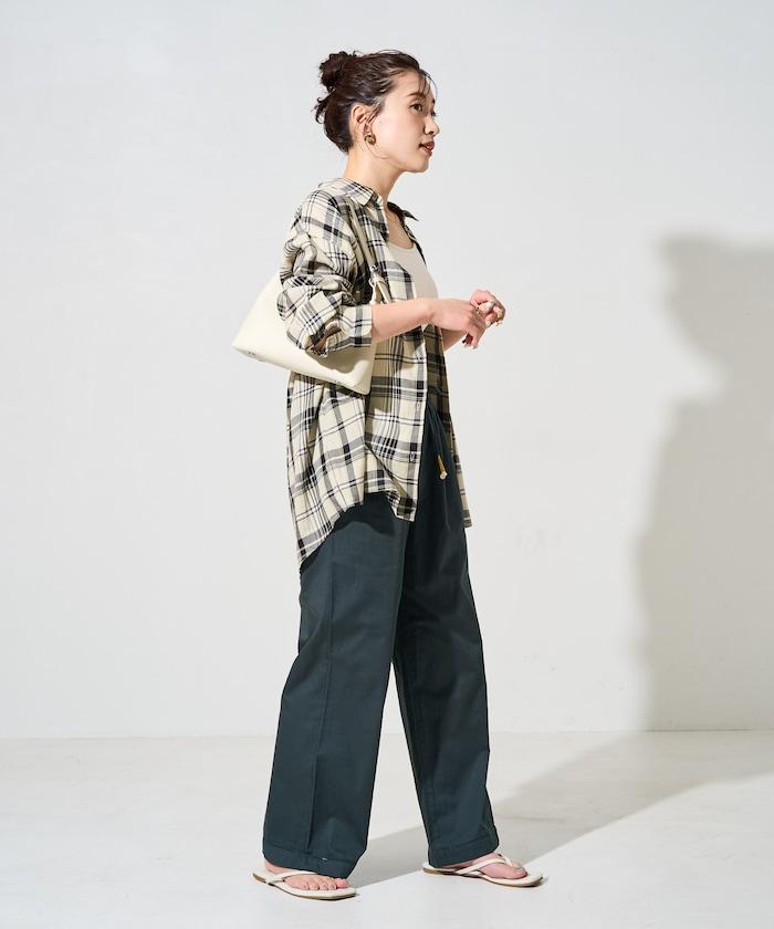 印度風格階梯賽褶皺休閒褲（可搭配套裝）