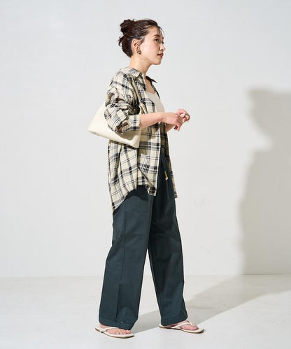 印度風格階梯賽褶皺休閒褲（可搭配套裝）