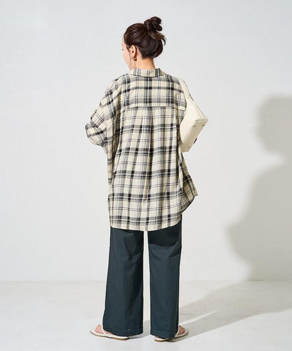 印度風格階梯賽褶皺休閒褲（可搭配套裝）