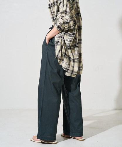 印度風格階梯賽褶皺休閒褲（可搭配套裝）