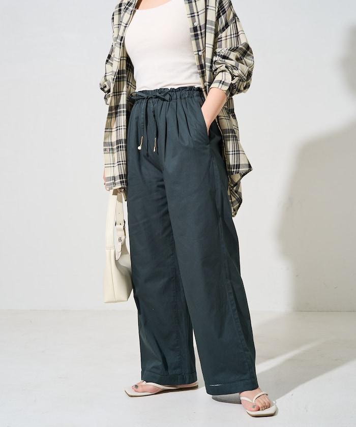 印度風格階梯賽褶皺休閒褲（可搭配套裝）