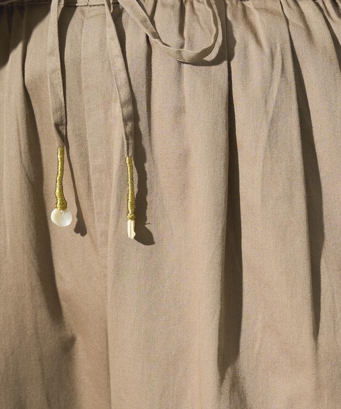 印度風格階梯賽褶皺休閒褲（可搭配套裝）