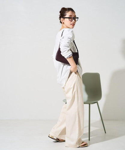 印度風格階梯賽褶皺休閒褲（可搭配套裝）