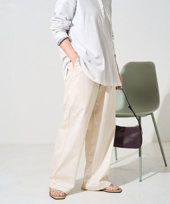 印度風格階梯賽褶皺休閒褲（可搭配套裝）