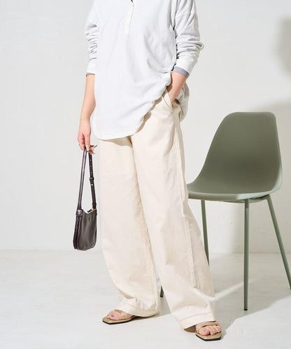 印度風格階梯賽褶皺休閒褲（可搭配套裝）