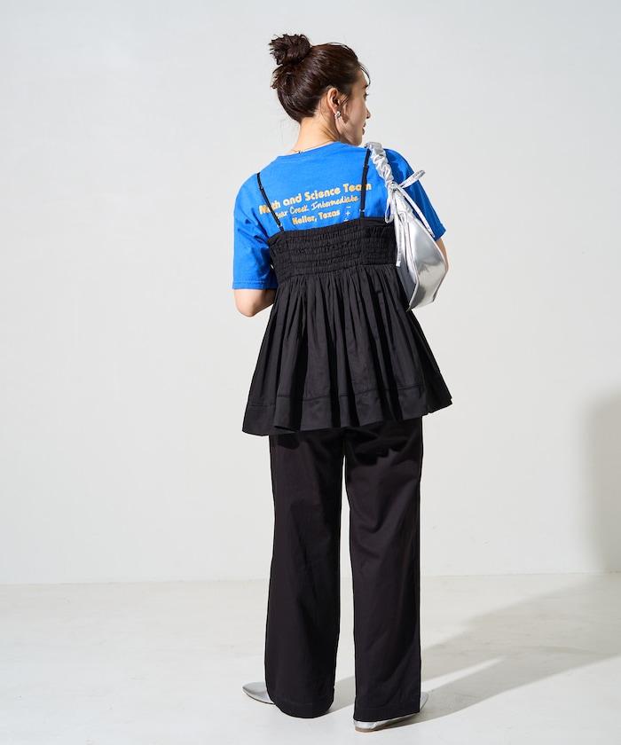 印度風格階梯賽褶皺休閒褲（可搭配套裝）