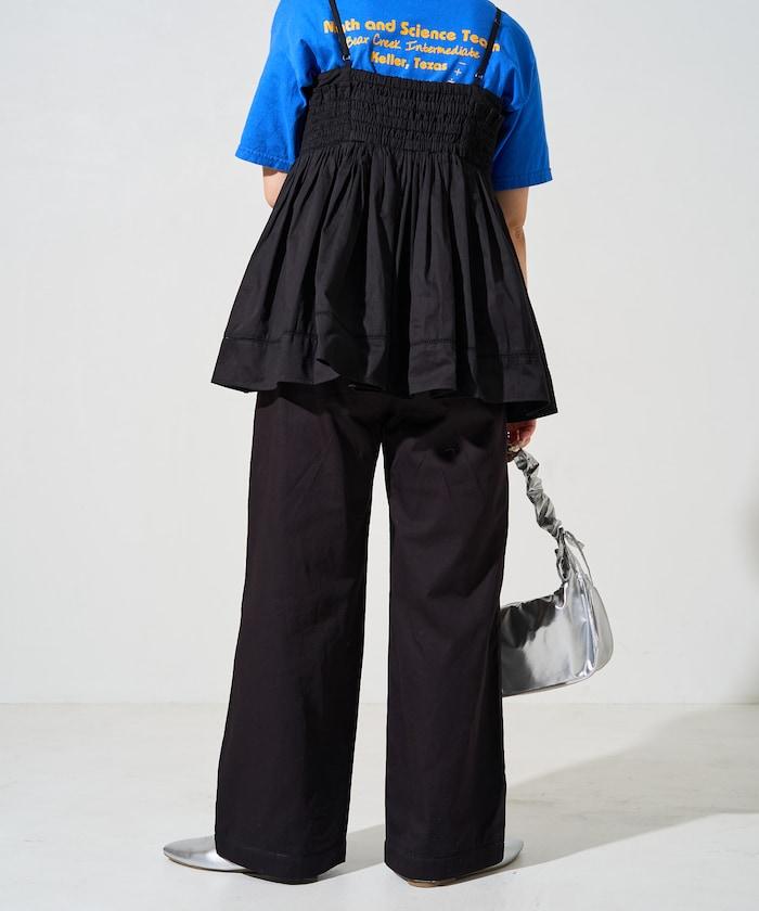 印度風格階梯賽褶皺休閒褲（可搭配套裝）