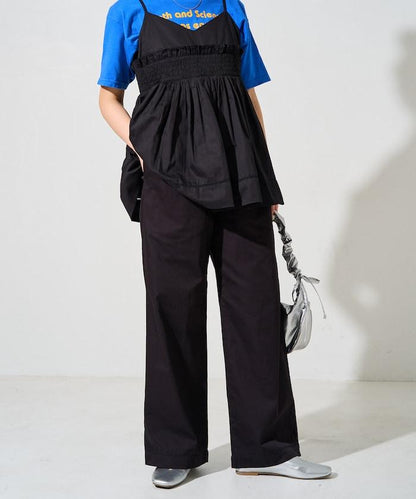 印度風格階梯賽褶皺休閒褲（可搭配套裝）