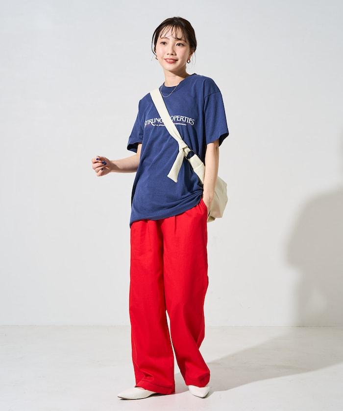 印度風格階梯賽褶皺休閒褲（可搭配套裝）