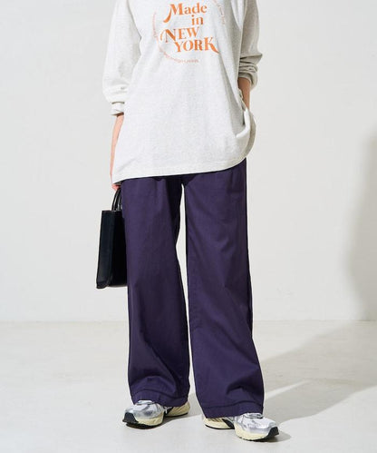 印度風格階梯賽褶皺休閒褲（可搭配套裝）