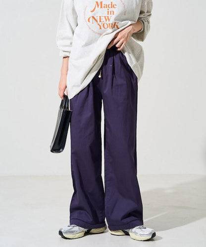 印度風格階梯賽褶皺休閒褲（可搭配套裝）