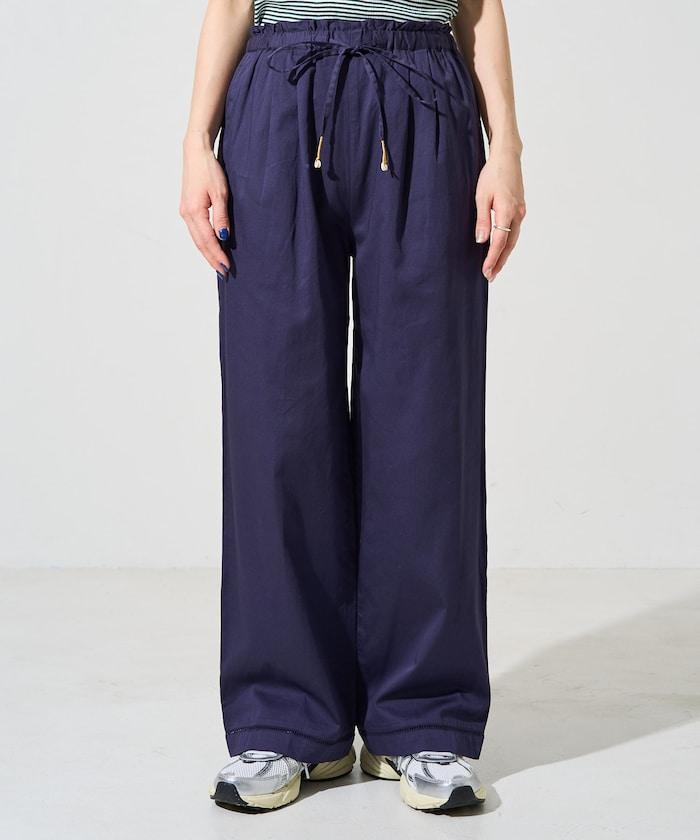 印度風格階梯賽褶皺休閒褲（可搭配套裝）