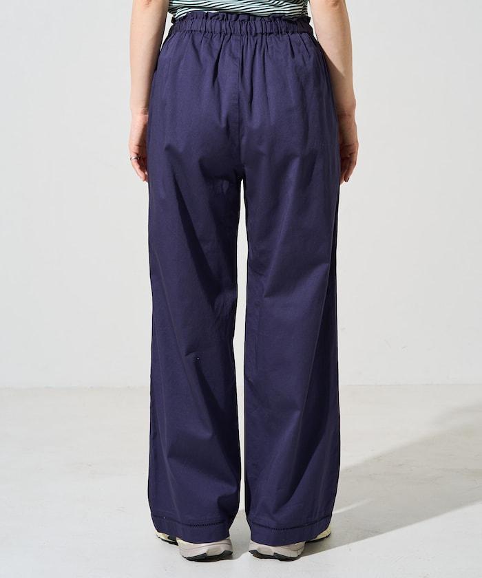 印度風格階梯賽褶皺休閒褲（可搭配套裝）