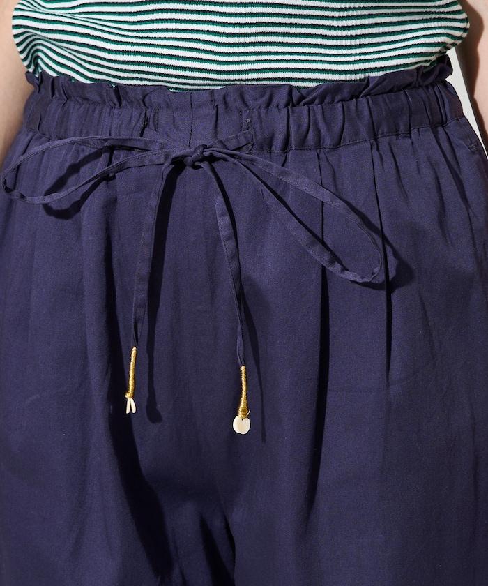 印度風格階梯賽褶皺休閒褲（可搭配套裝）