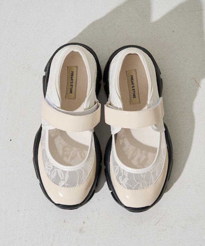 厚底 蕾絲 運動鞋【限定推出】