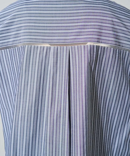 蕾絲拼接條紋襯衫（可搭配套裝）