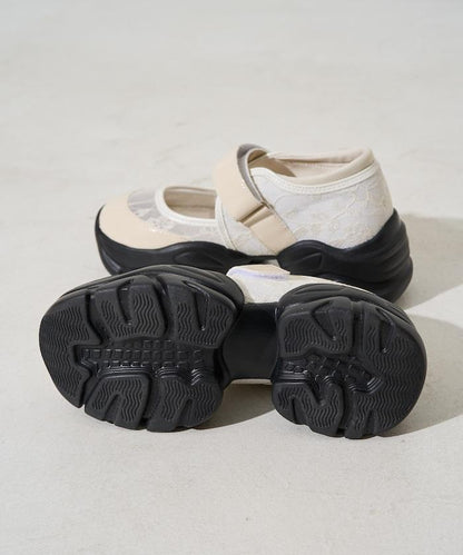 厚底 蕾絲 運動鞋【限定推出】