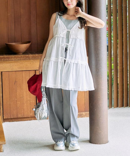 印度風格蕾絲細肩帶吊帶背心