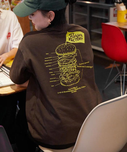 Burger Factory×FREAK'S STORE 漢堡工廠 聯名 大尺寸 後背印花 圓領T恤