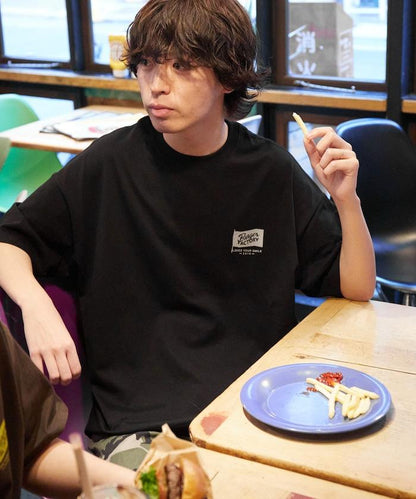 Burger Factory×FREAK'S STORE 漢堡工廠 聯名 大尺寸 後背印花 圓領T恤