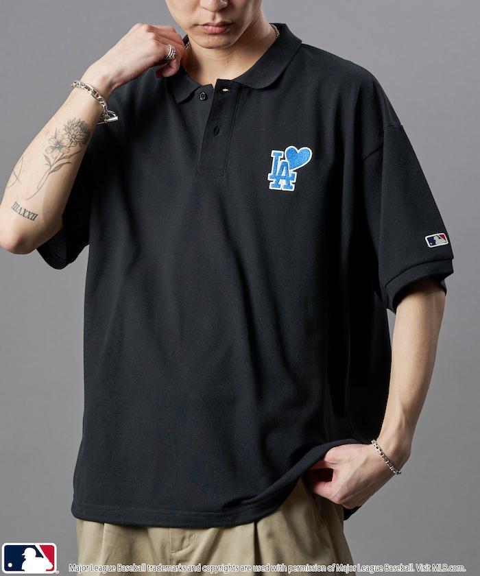 聯名 MLB 心形標誌刺繡Polo衫