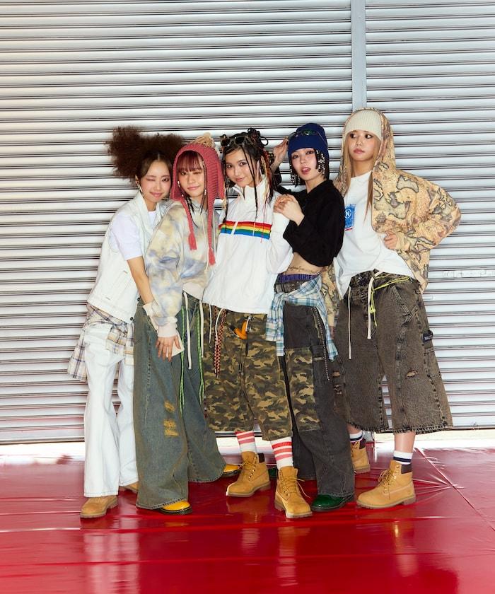 西部風格拼接牛仔褲