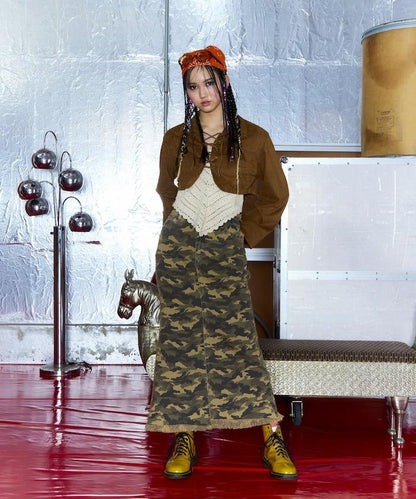 瑞典風短開衫上衣