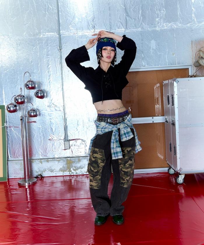 瑞典風短開衫上衣