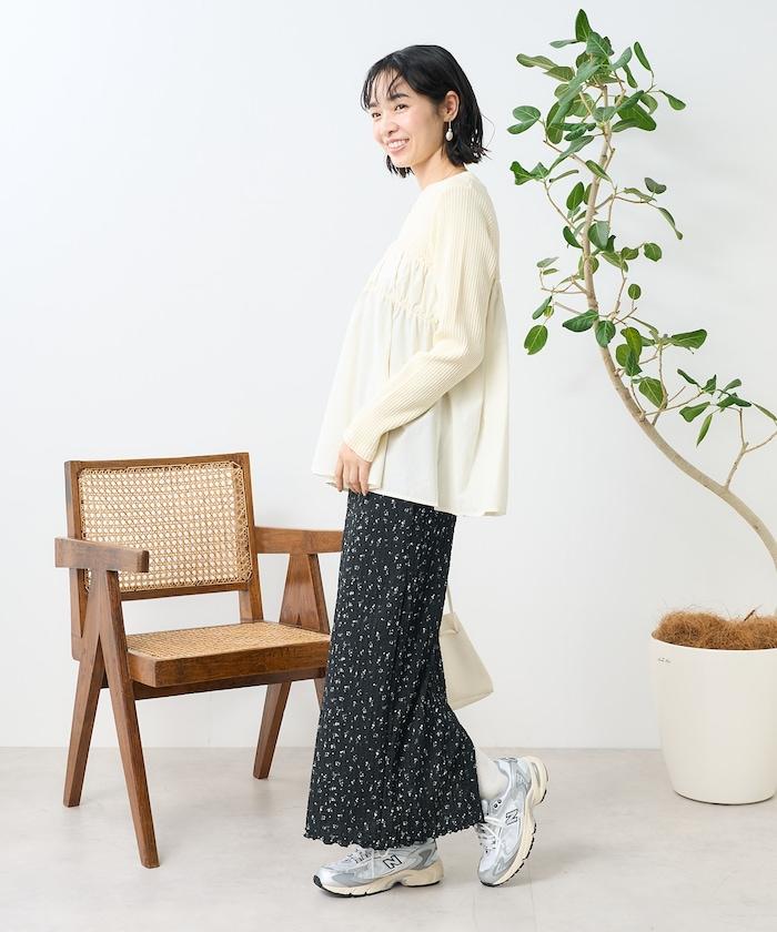 花紋彈力裙