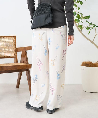 大花印花 寬鬆長褲