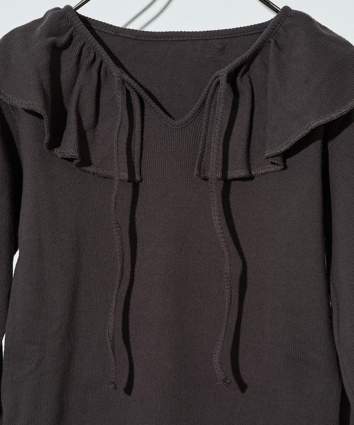 軍旅風荷葉邊衛衣