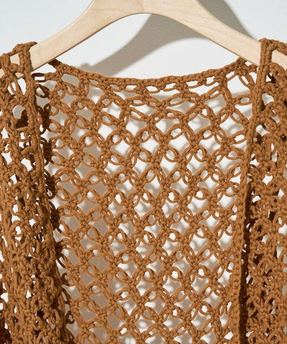 流蘇圖案編織馬甲