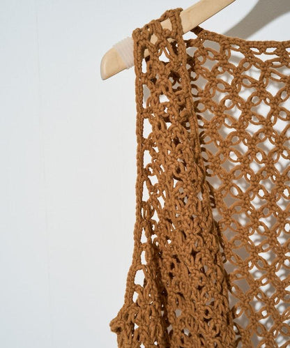 流蘇圖案編織馬甲