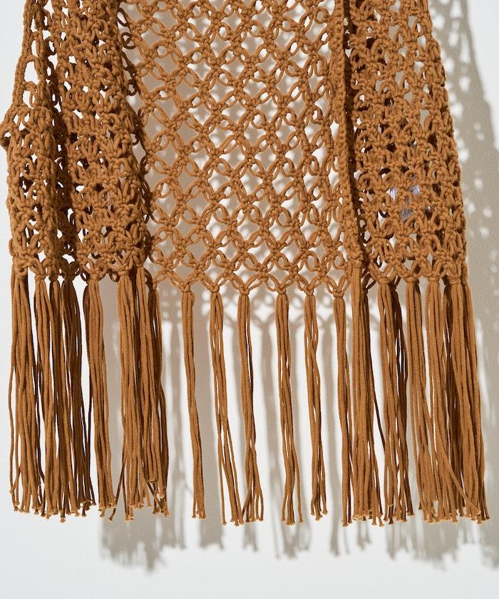 流蘇圖案編織馬甲