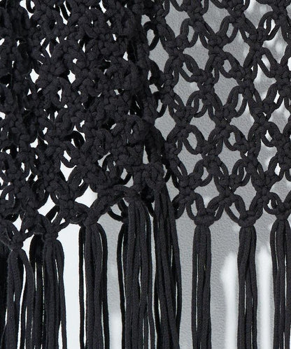 流蘇圖案編織馬甲