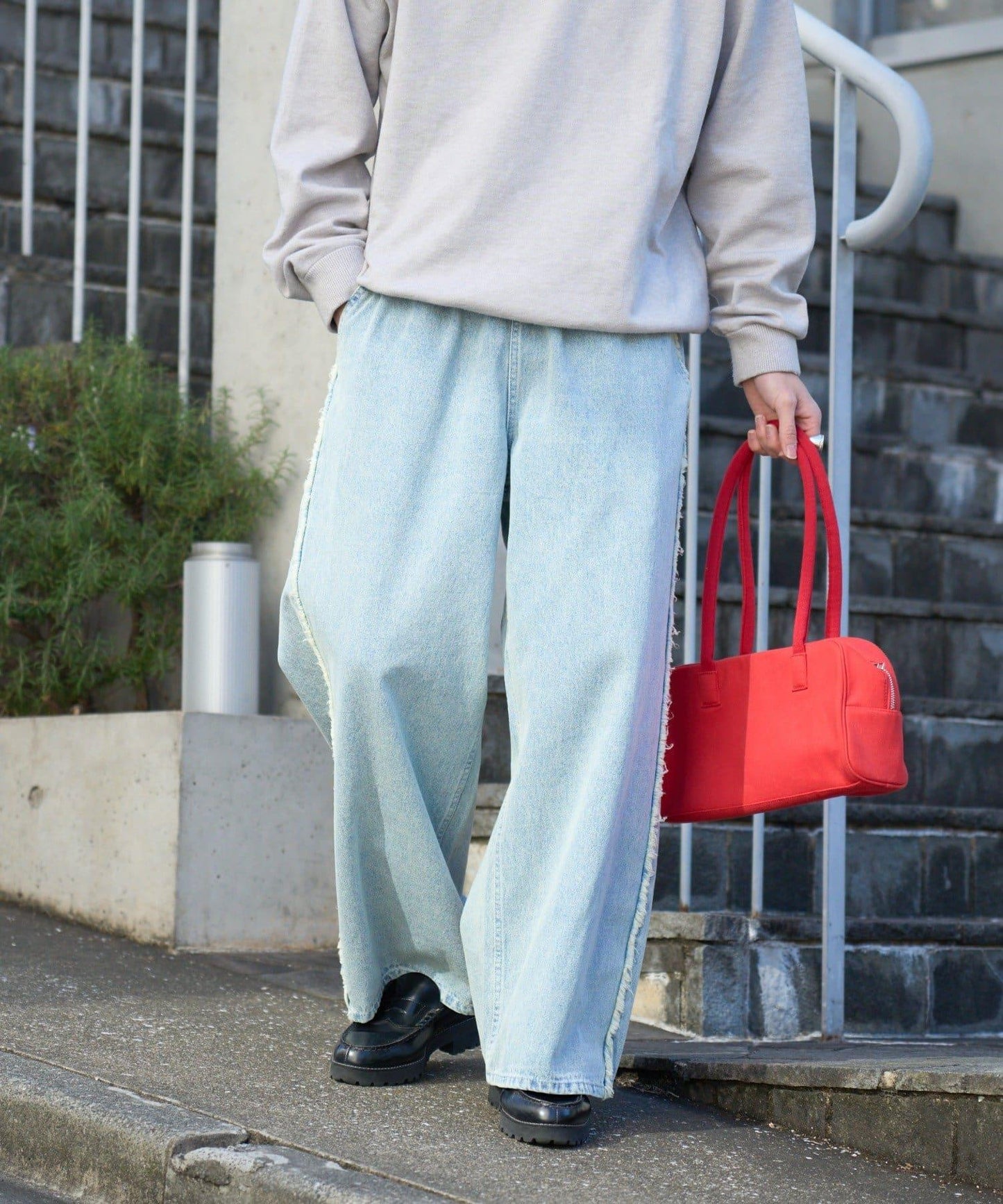 【SOUNDS GOOOOD】牛仔流蘇寬鬆褲