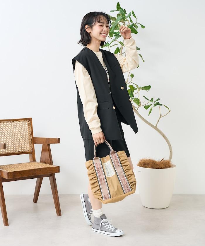 接觸冷感/UV 亞麻觸感 雙層背心＜套裝搭配適用＞