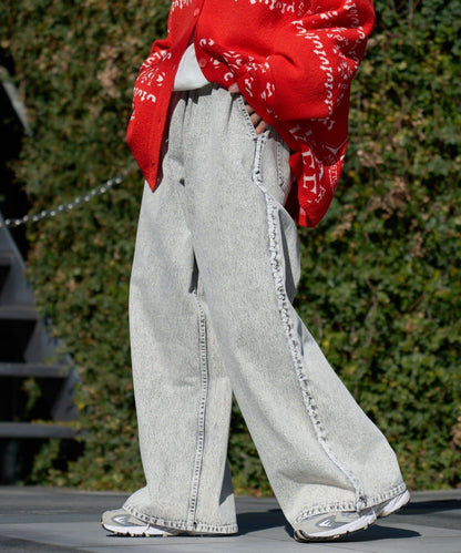 【SOUNDS GOOOOD】牛仔流蘇寬鬆褲