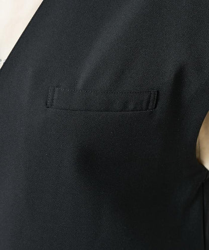 接觸冷感/UV 亞麻觸感 雙層背心＜套裝搭配適用＞